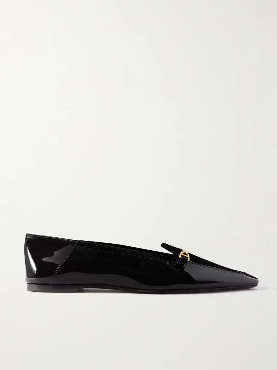 Chris embellished patent-leather loafers