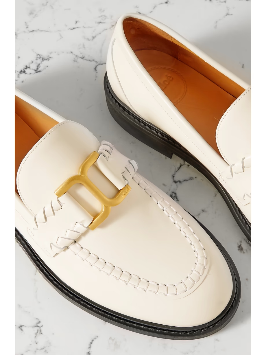 + NET SUSTAIN Marcie embellished leather loafers