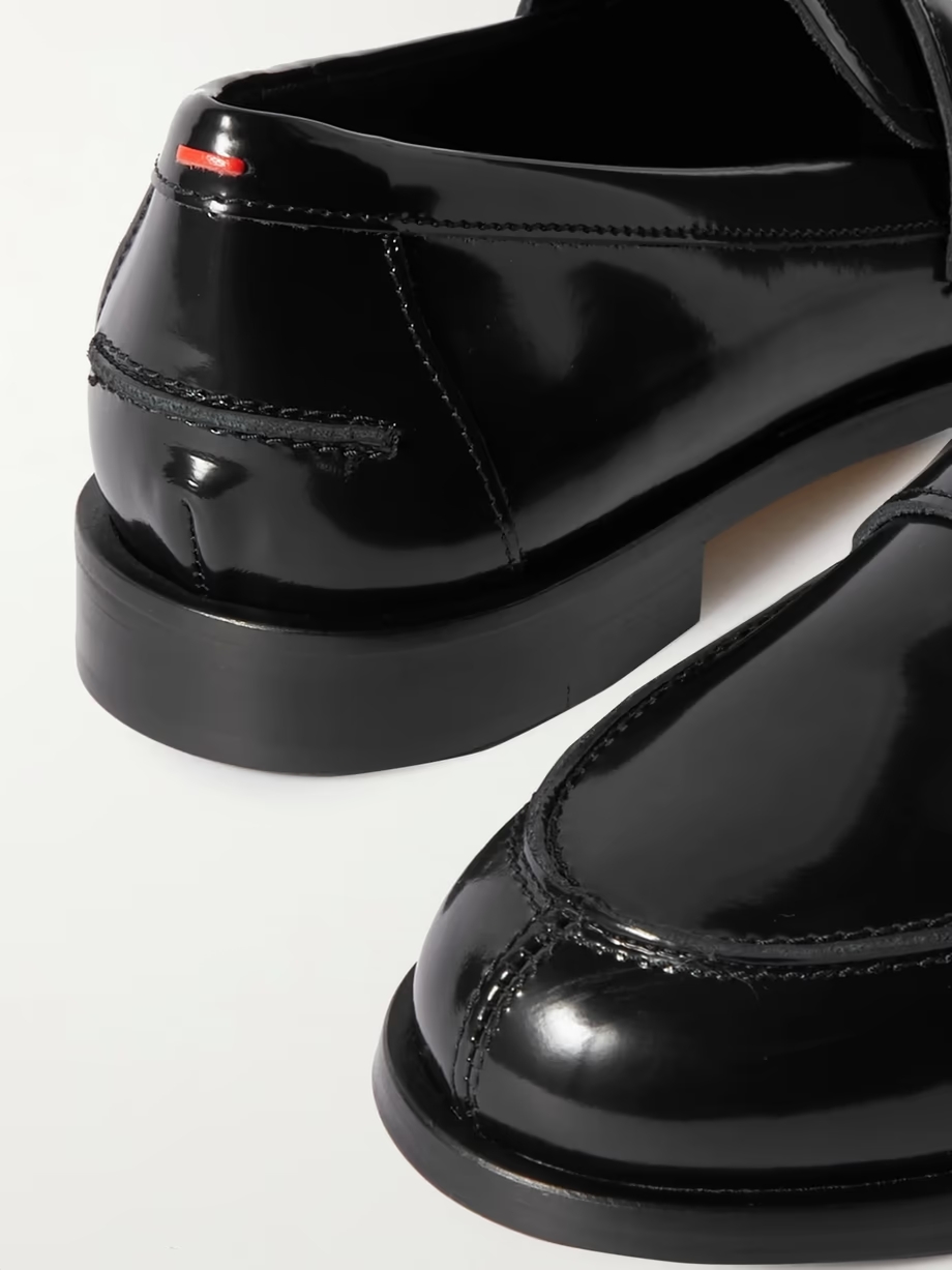 Oscar patent-leather loafers