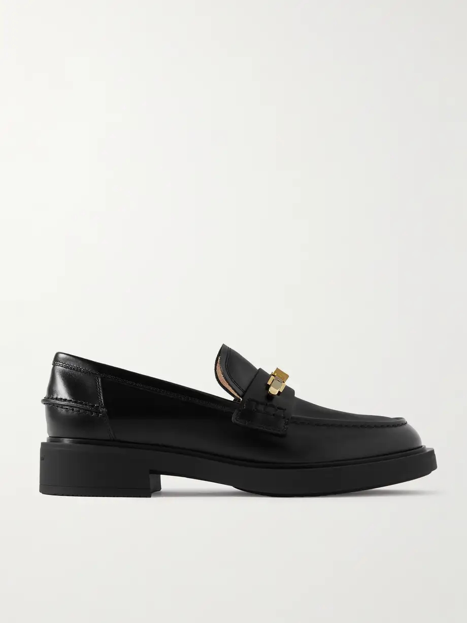 Dover embellished leather loafers