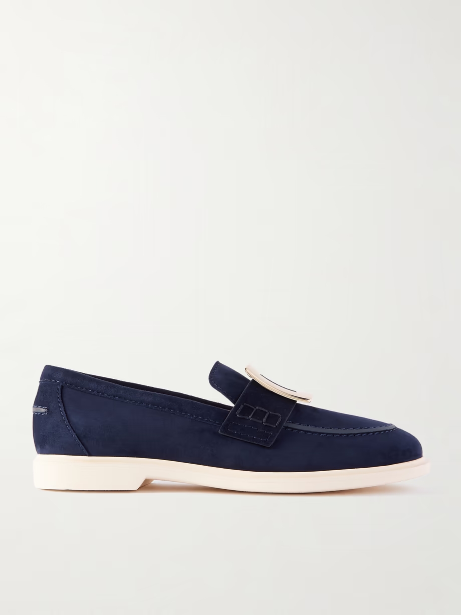 Summer suede loafers