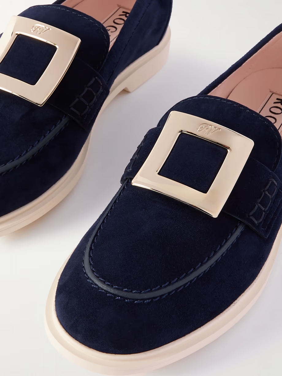 Summer suede loafers