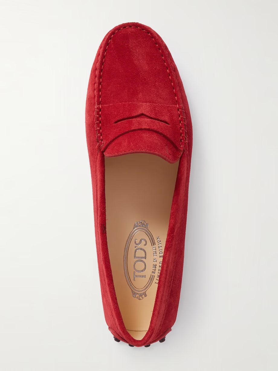 Gommino suede loafers