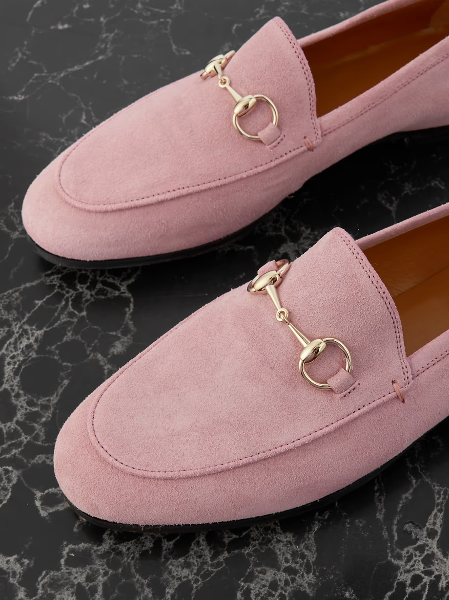 Jordaan horsebit-detailed suede loafers