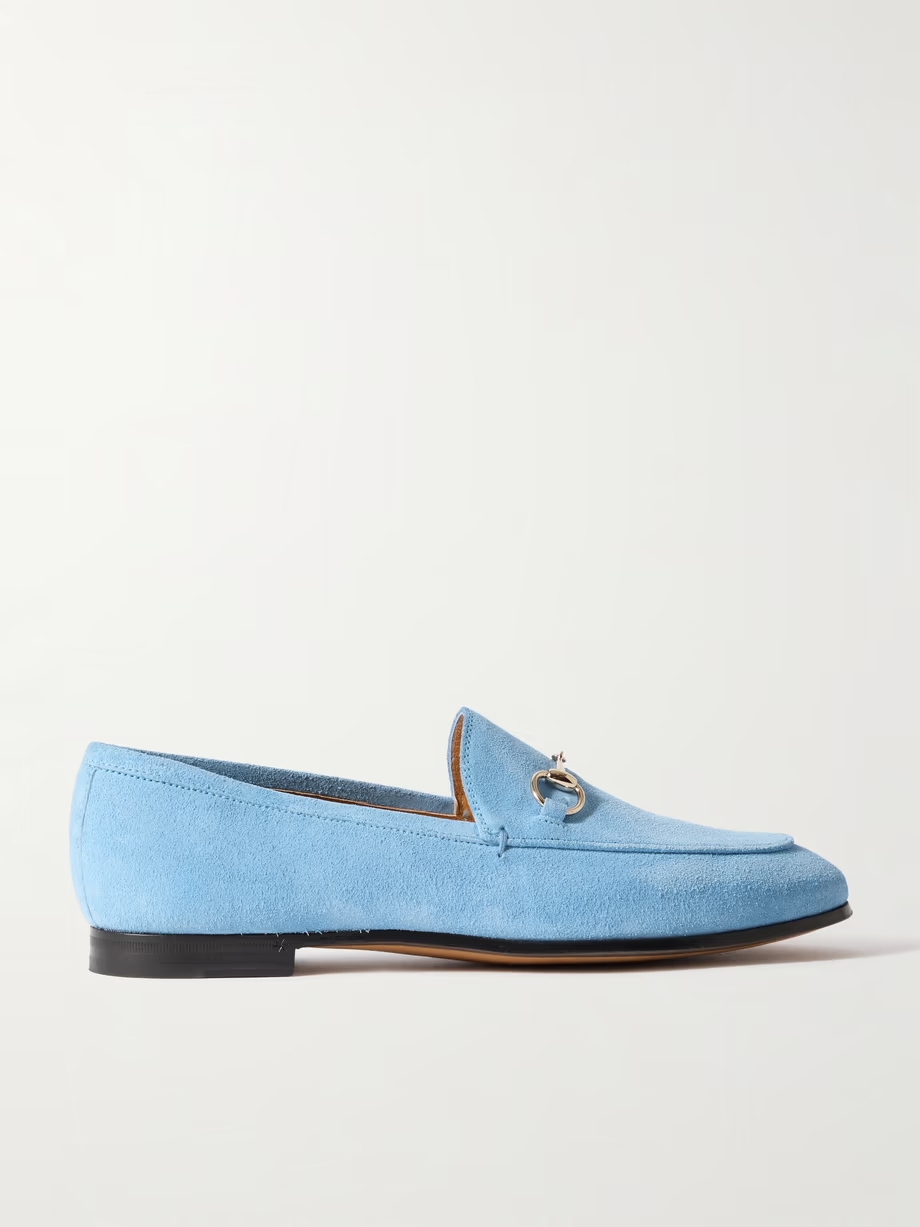 Jordaan horsebit-detailed suede loafers