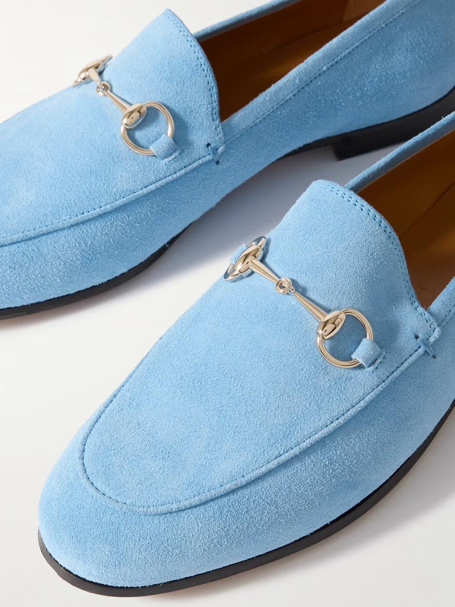 Jordaan horsebit-detailed suede loafers