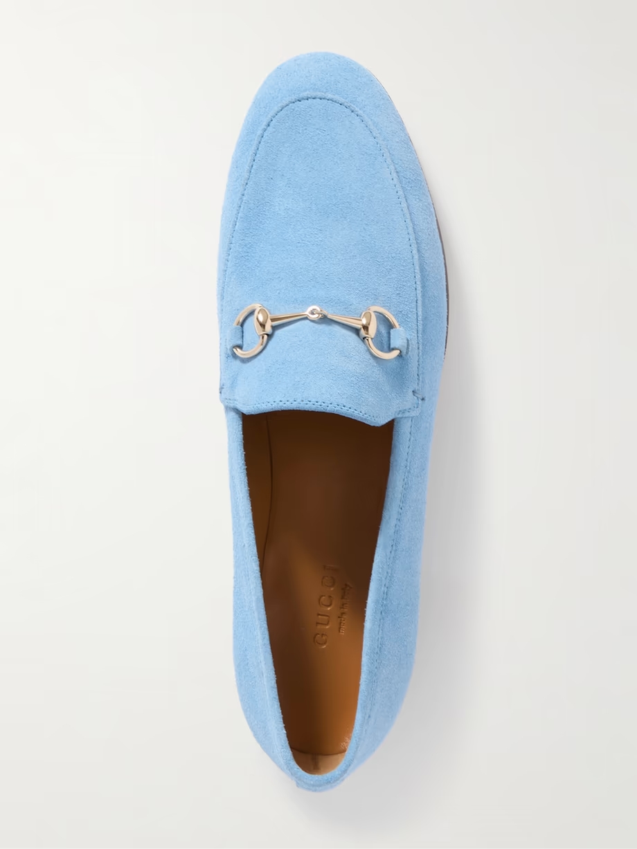 Jordaan horsebit-detailed suede loafers