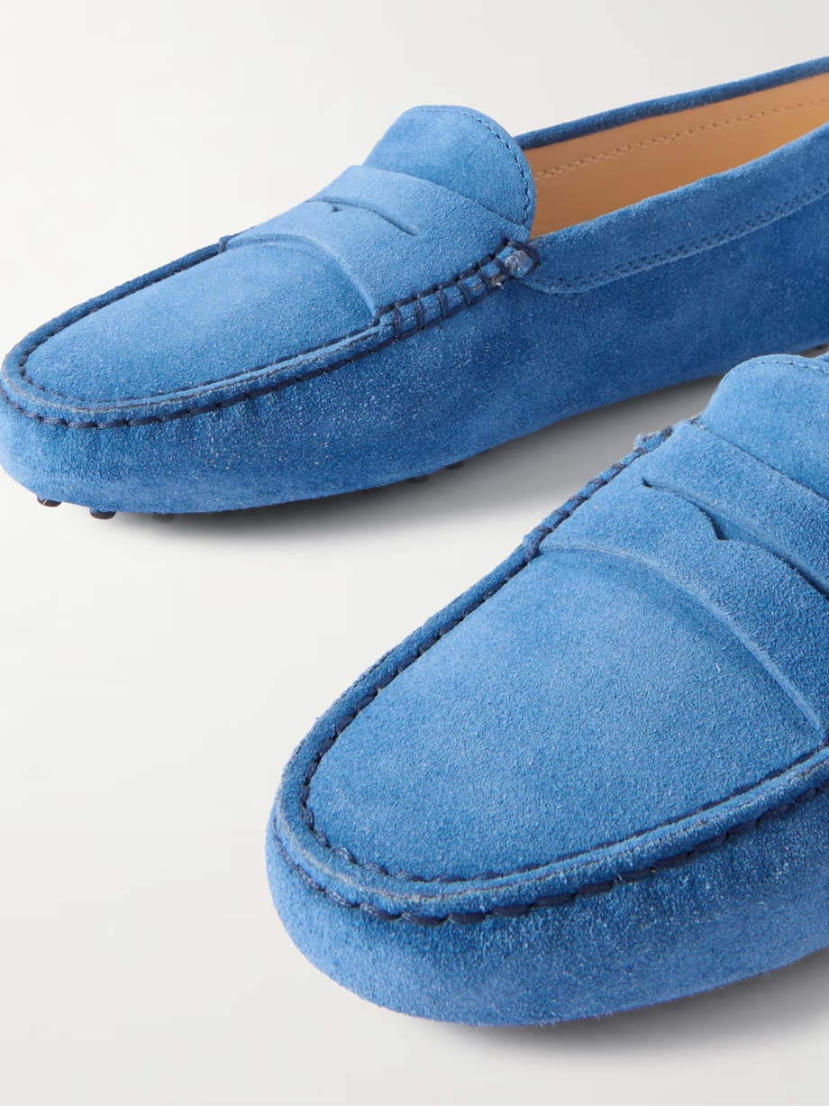 Gommino suede loafers