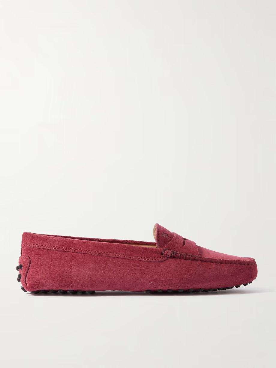 Gommino suede loafers