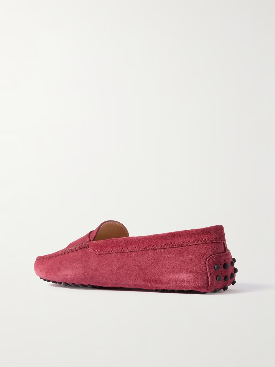 Gommino suede loafers