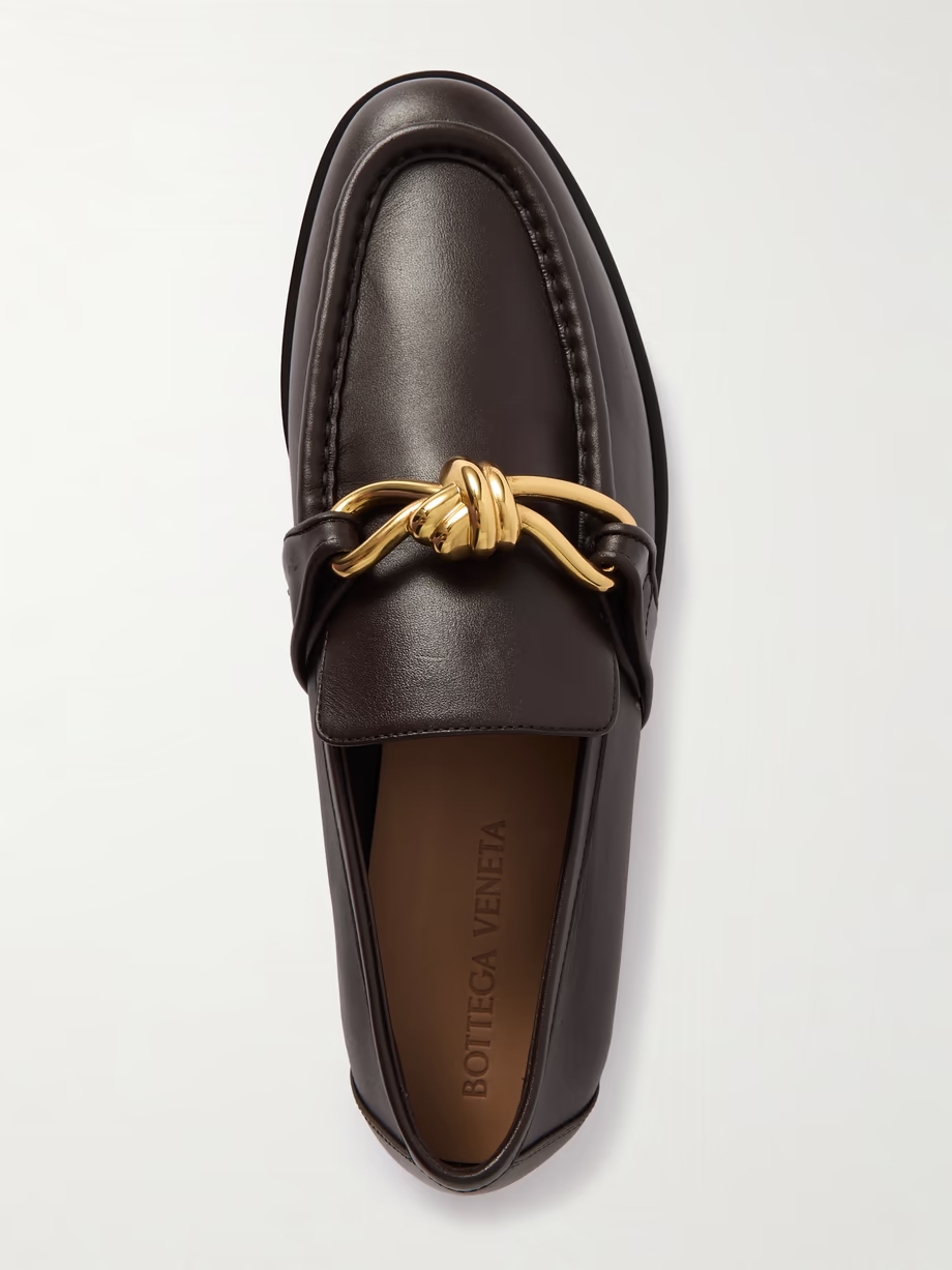 Astaire embellished leather loafers