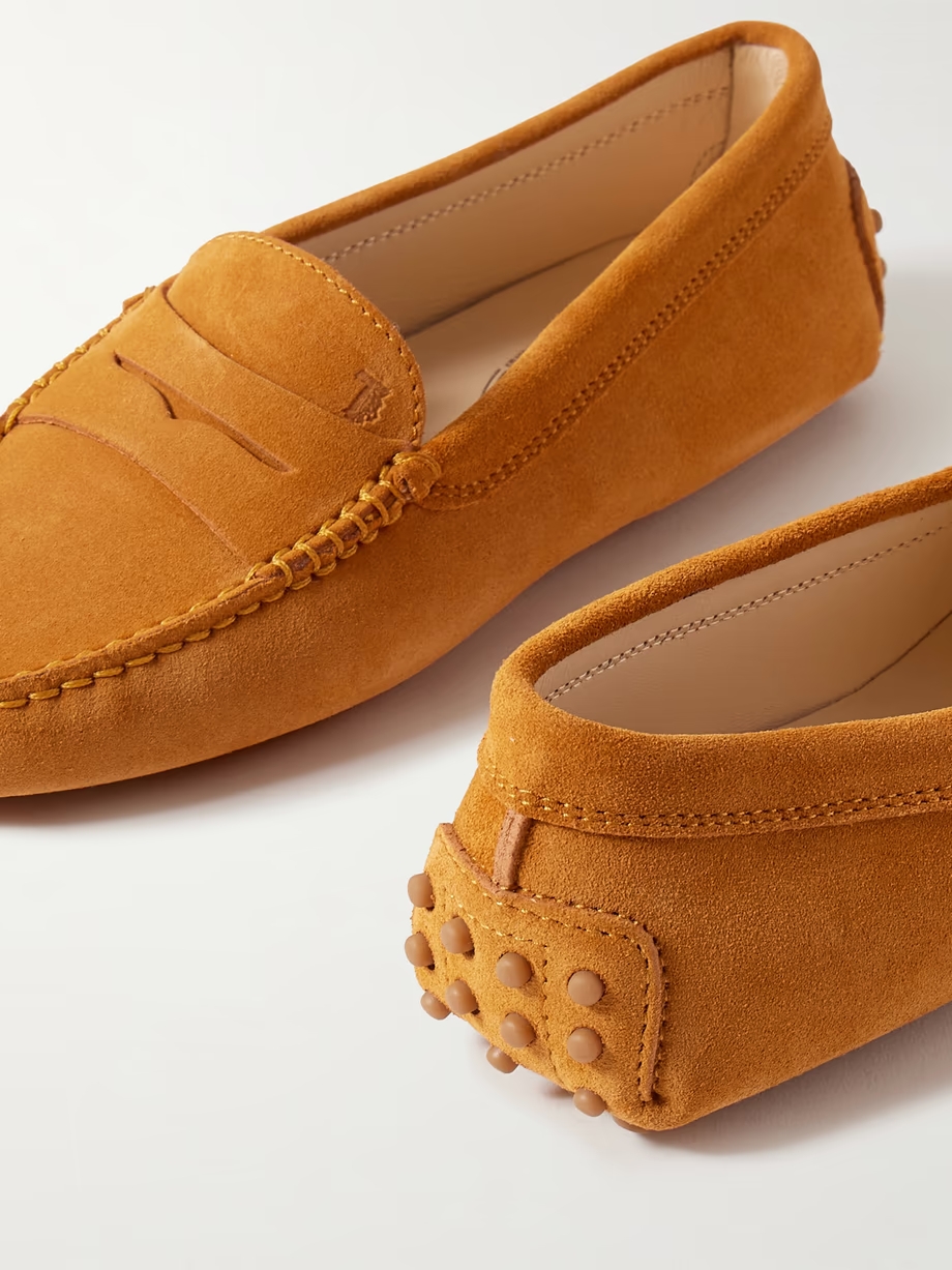 Gommino suede loafers