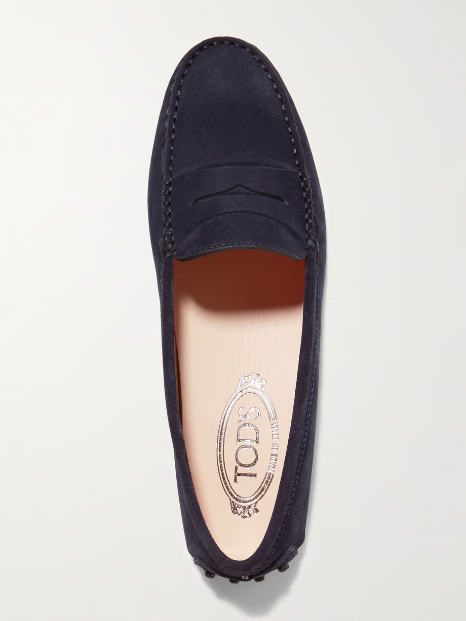 Gommino suede loafers