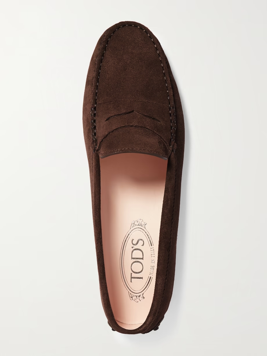 Gommino suede loafers