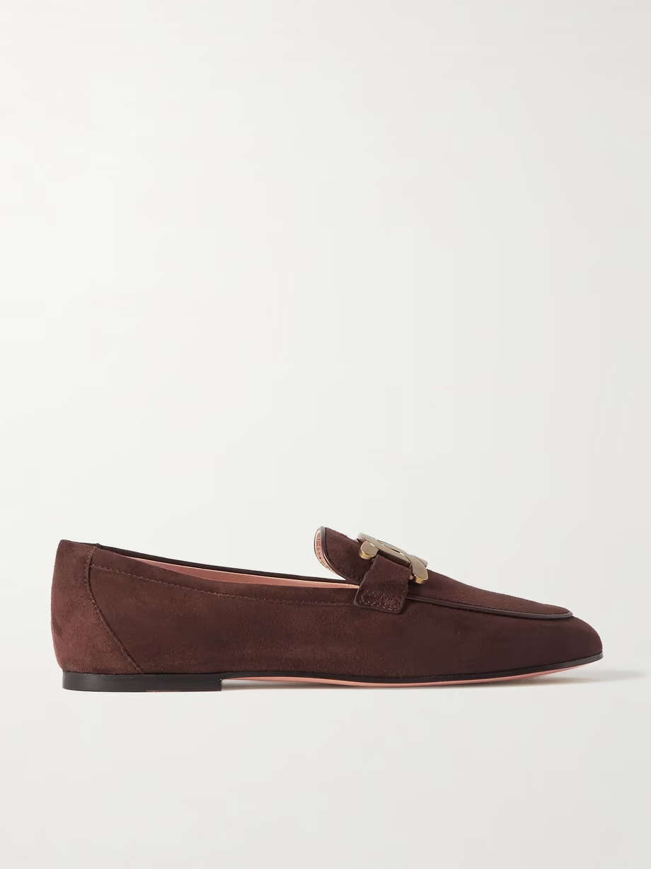 Kate embellished suede loafers