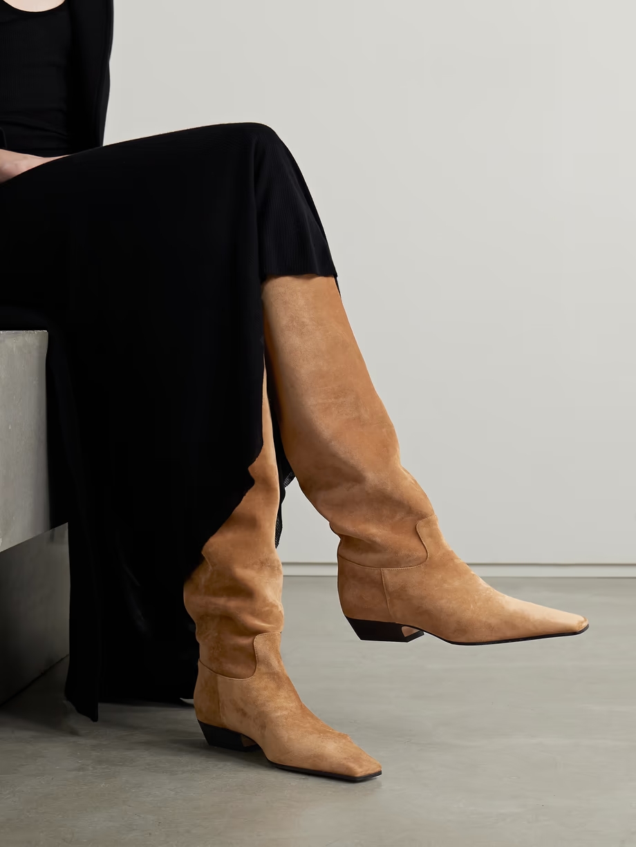 Marfa suede knee boots