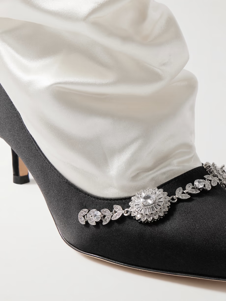 Lamik 50 embellished satin ankle boots