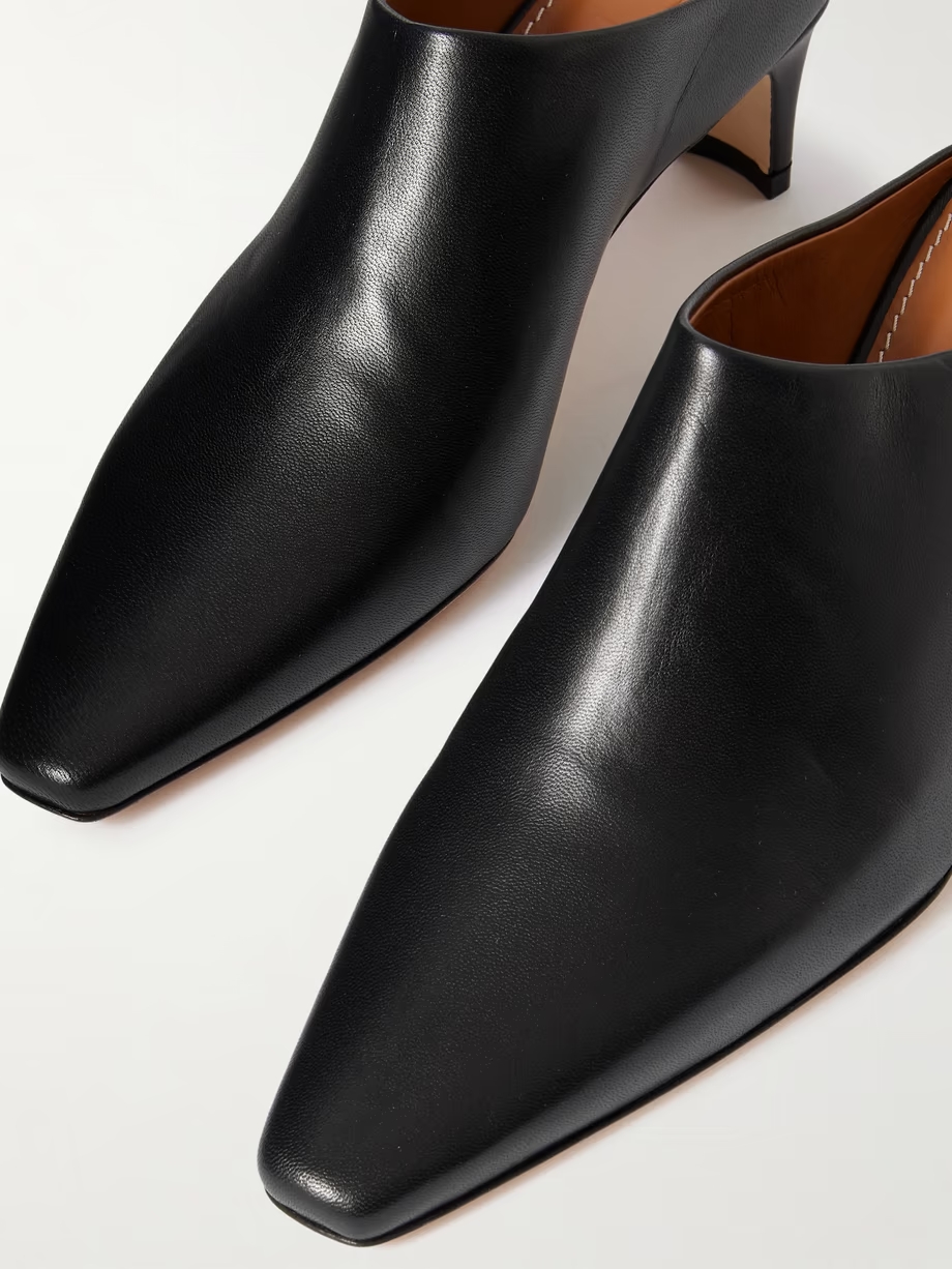 Wally leather mules