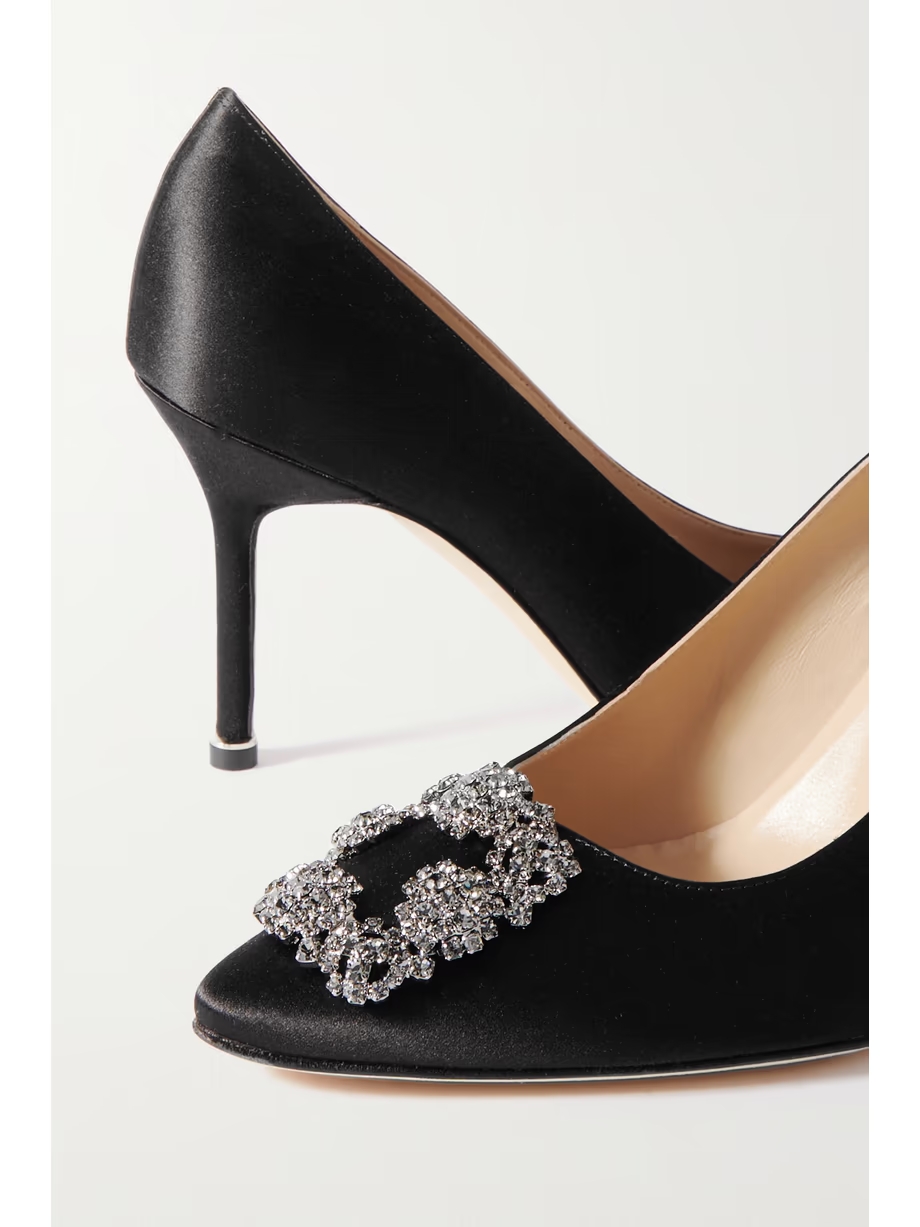 Hangisi 90 embellished satin pumps