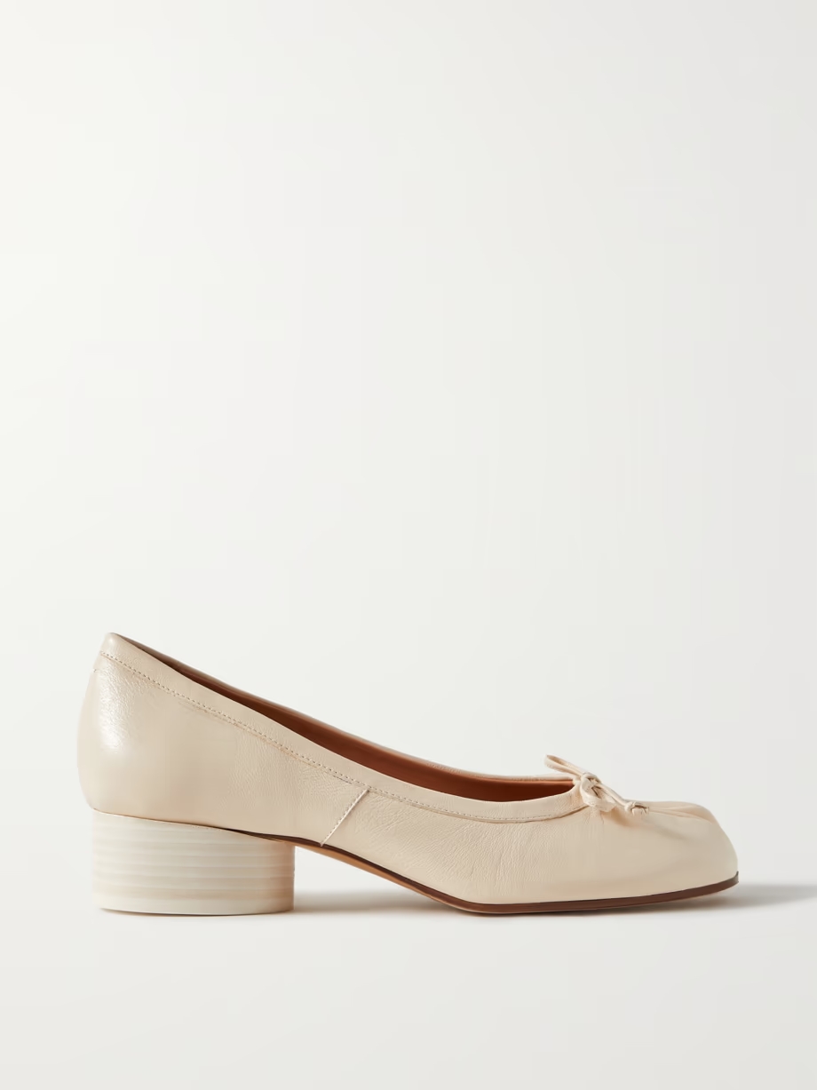 Tabi split-toe leather ballet flats