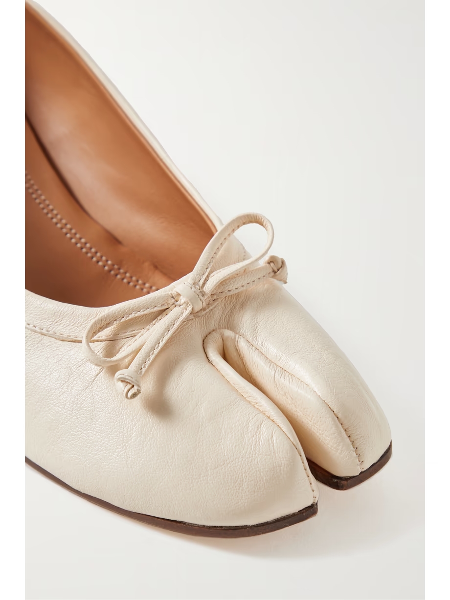 Tabi split-toe leather ballet flats