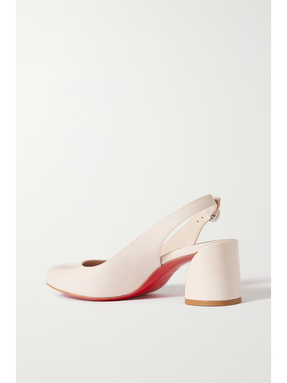 So Jane 55 patent-leather slingback pumps