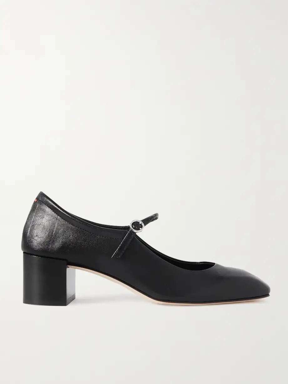 Aline leather Mary Jane pumps