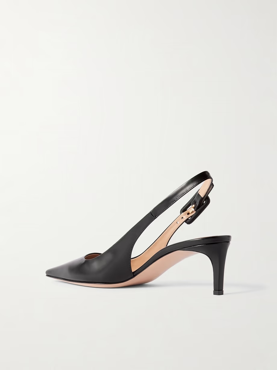 Lindsay 55 leather slingback pumps