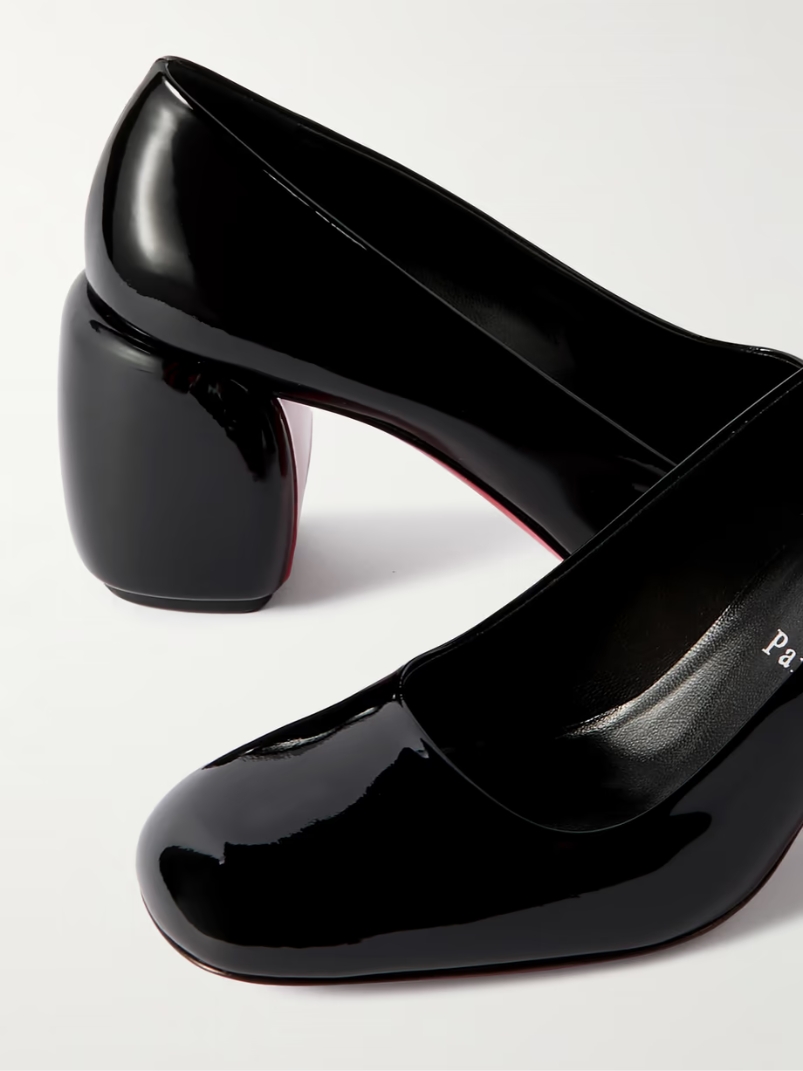 Minny 70 patent-leather pumps