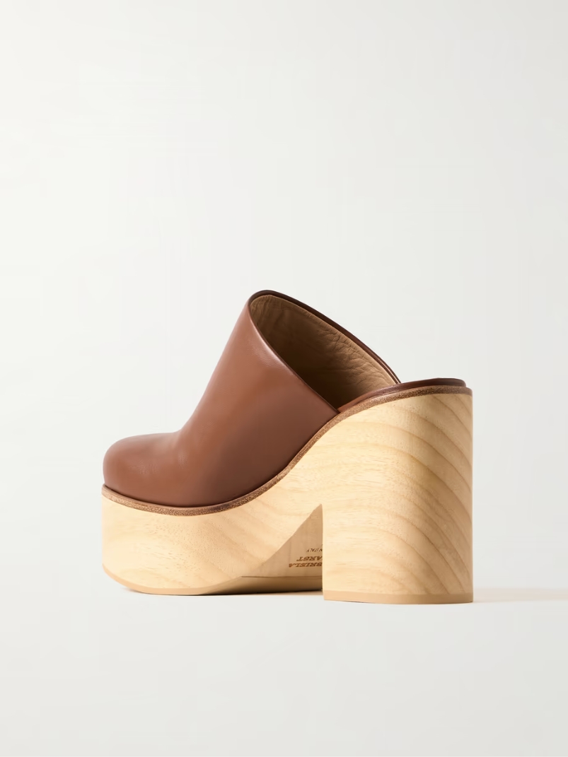 Blake leather platform clogs