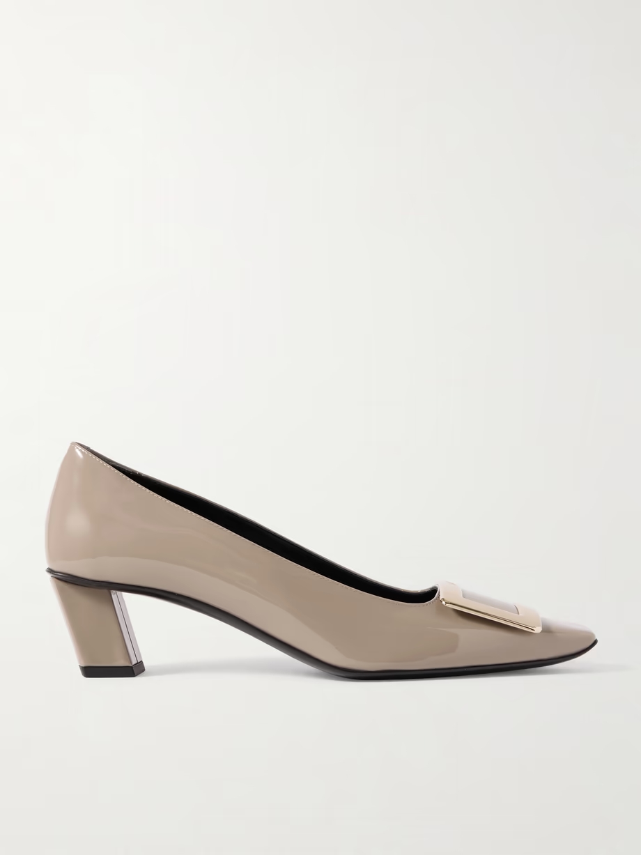 Decollete Trompette patent-leather pumps