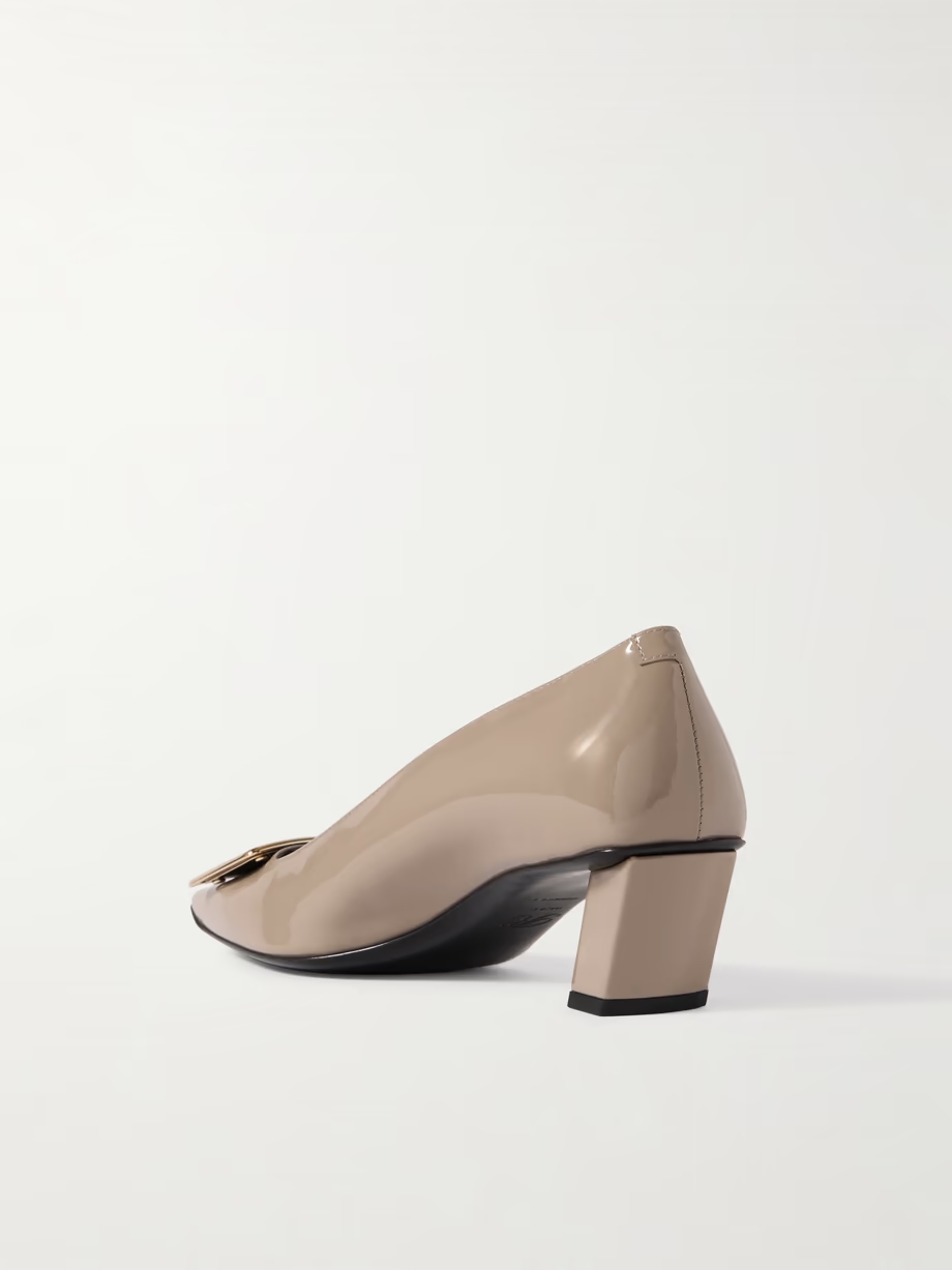 Decollete Trompette patent-leather pumps