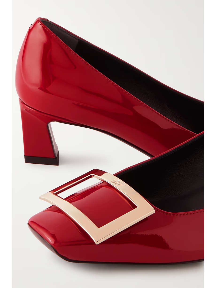 Decollete Trompette patent-leather pumps