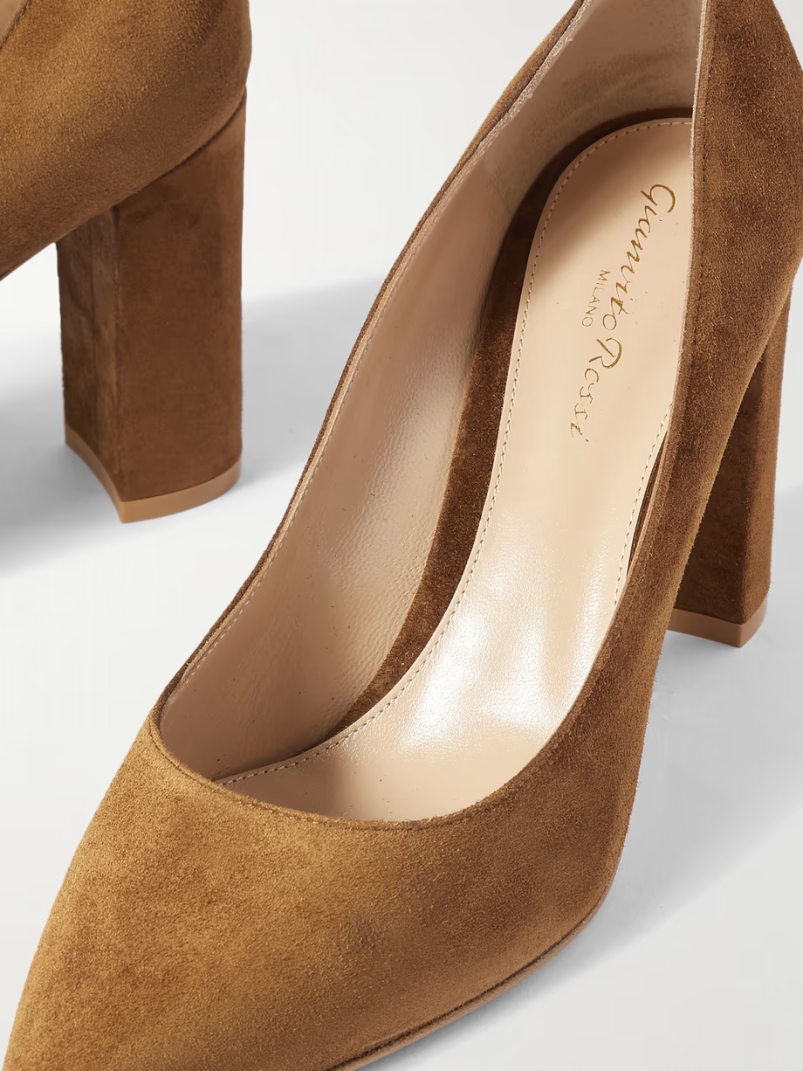 Piper 85 suede pumps