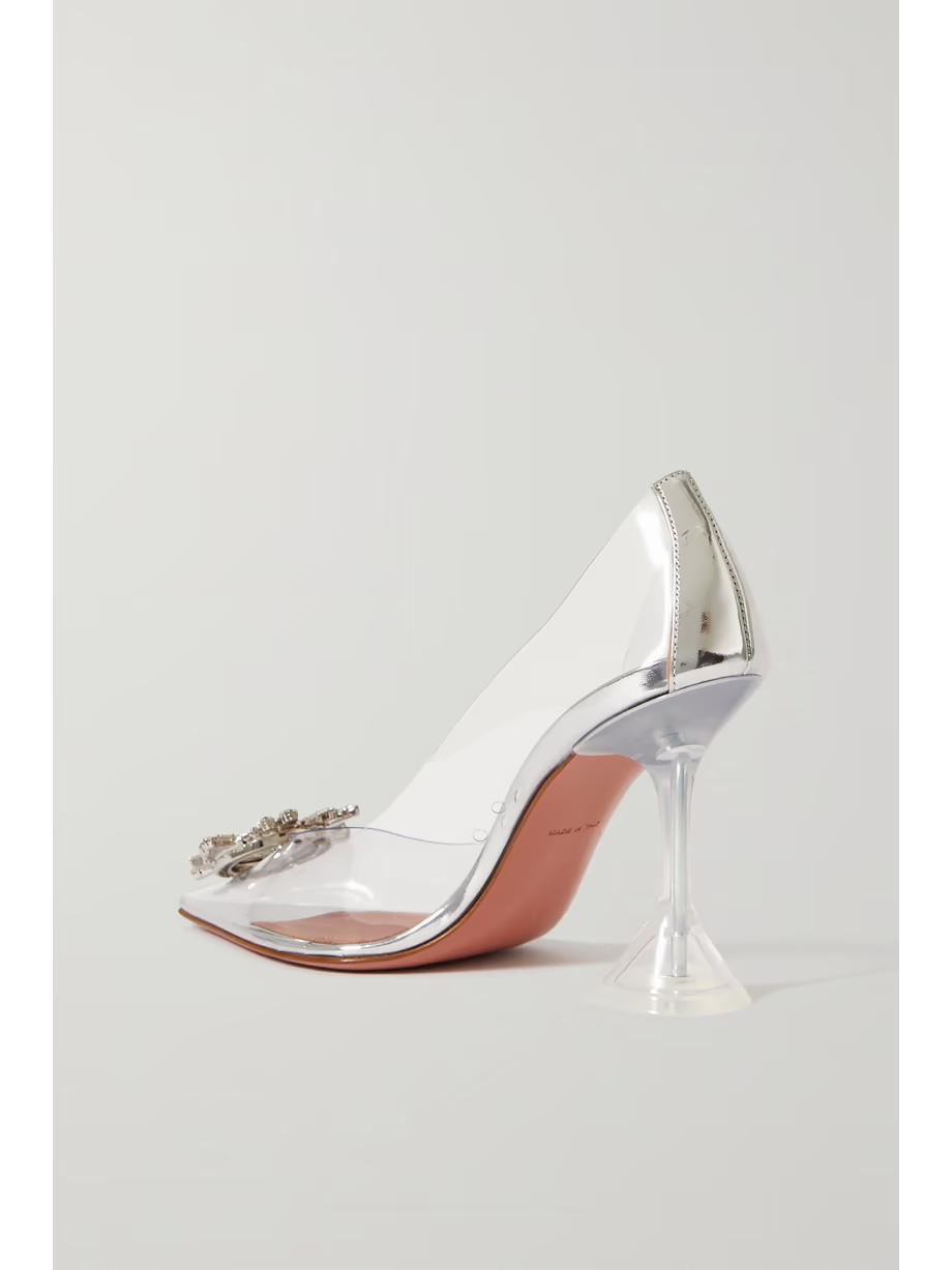 Begum crystal-embellished PVC pumps