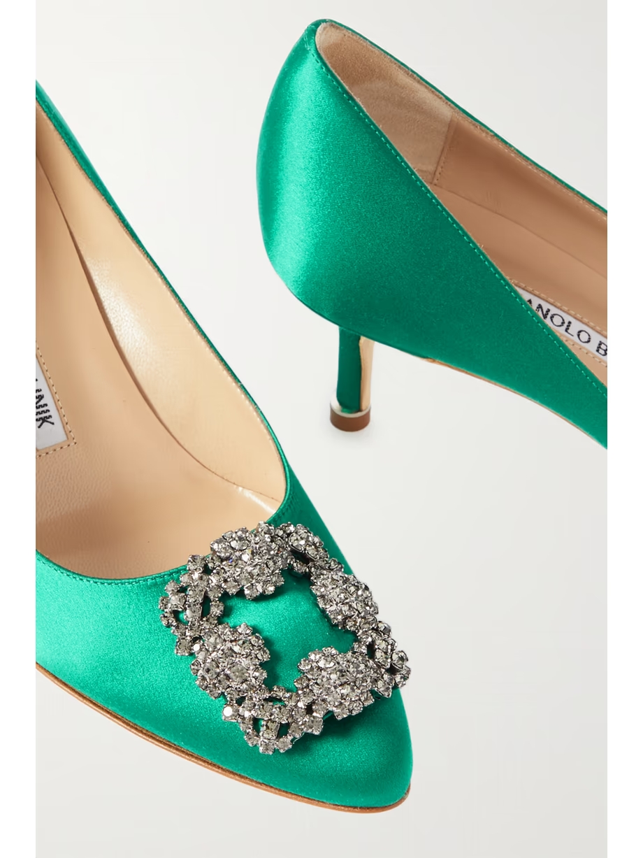 Hangisi 50 embellished satin pumps