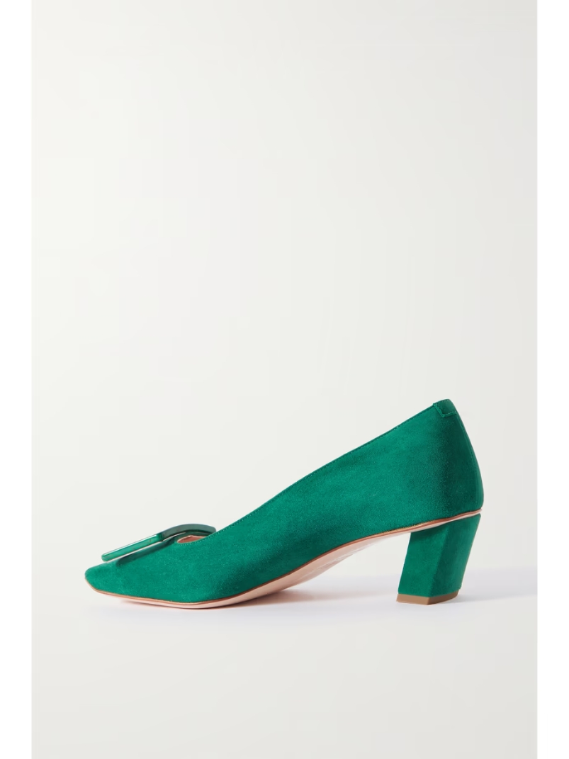 Belle Vivier suede pumps