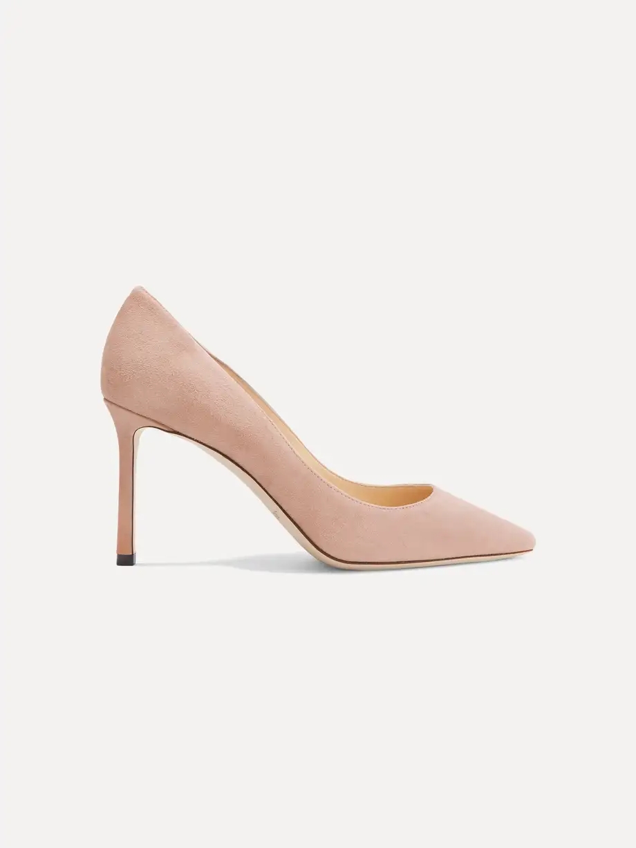 Romy 85 suede pumps