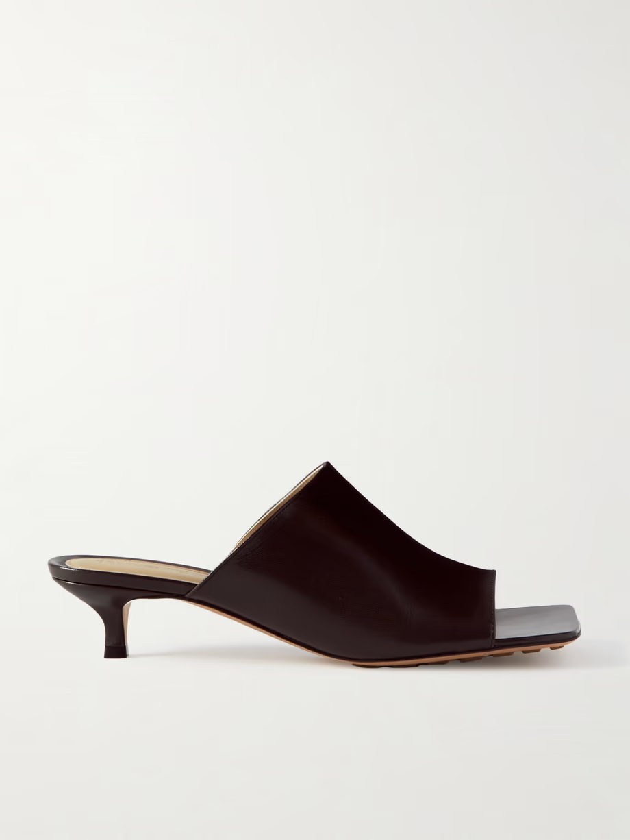 Leather mules