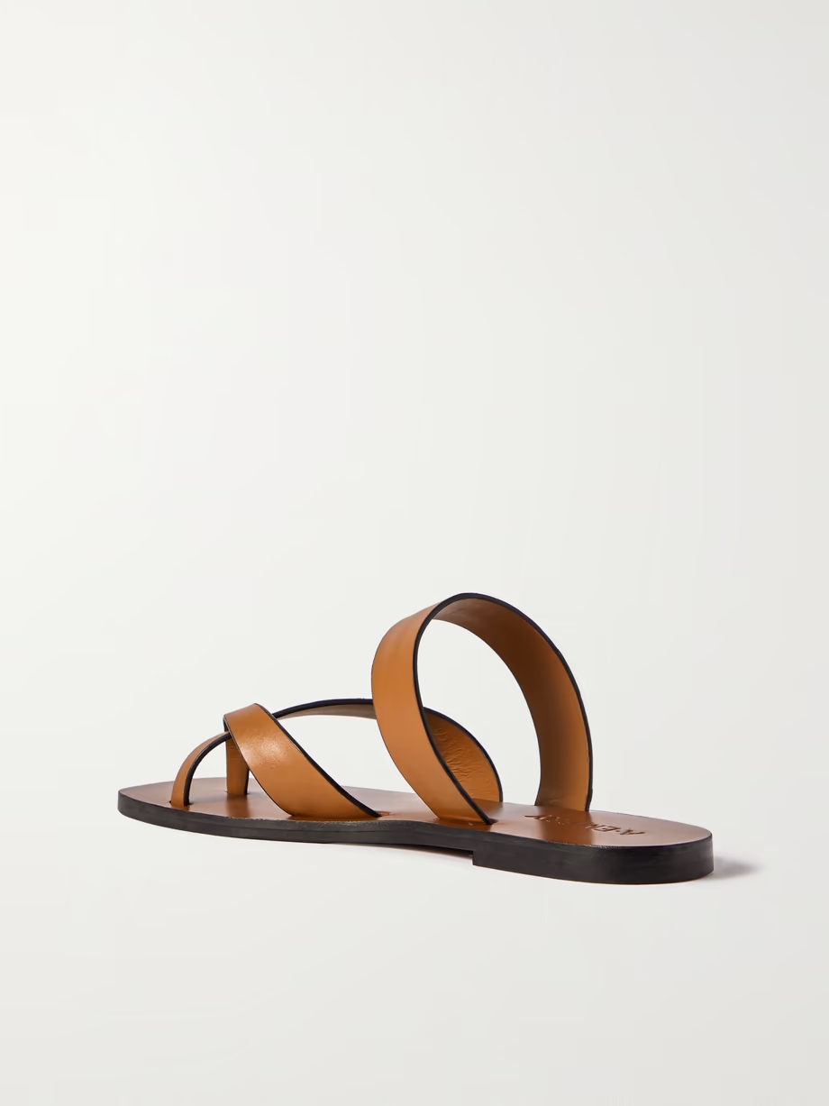 Carter leather slides