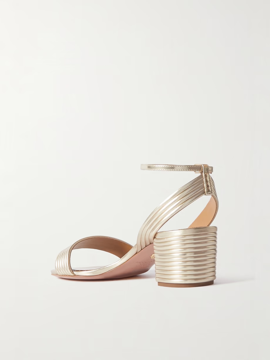 Sundance 50 metallic vegan leather sandals