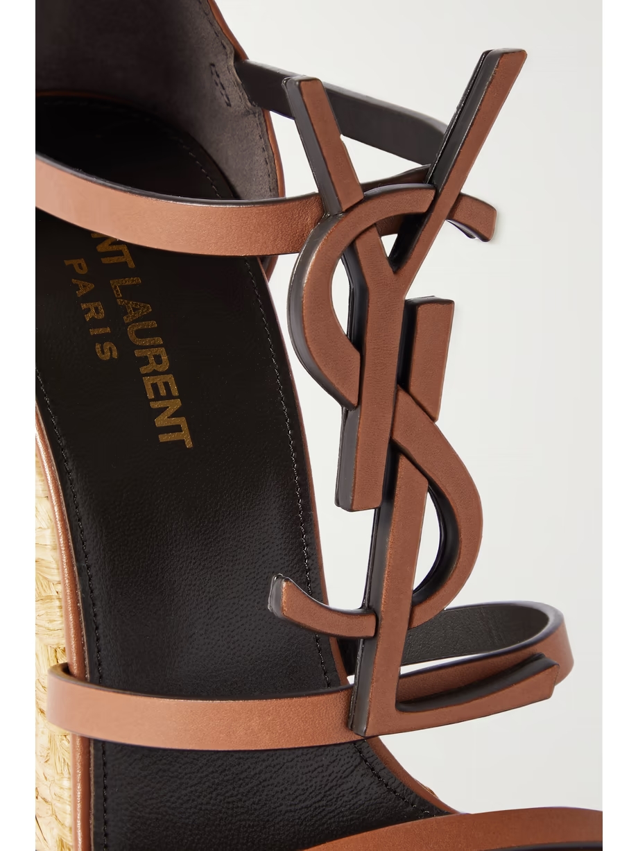 Cassandra leather wedge sandals