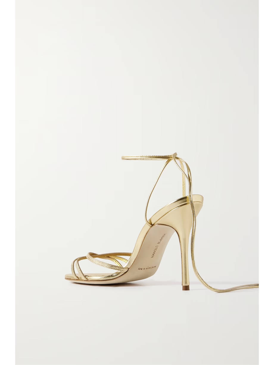 Leva 105 metallic leather sandals