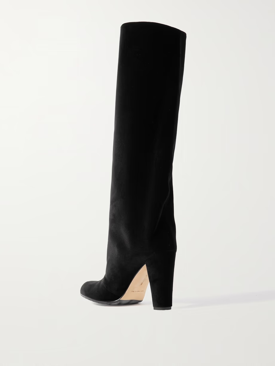 Garder 45 velvet knee boots