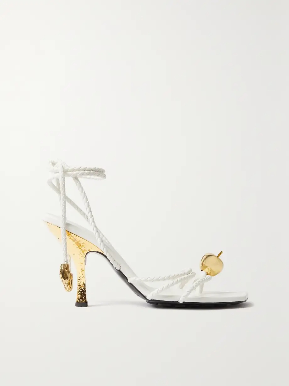 Adam embellished intrecciato leather sandals