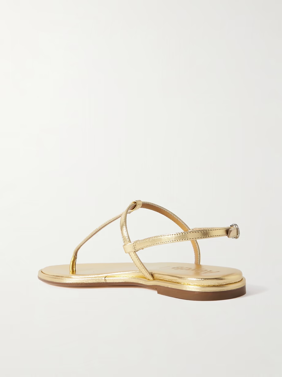 Nala metallic leather sandals