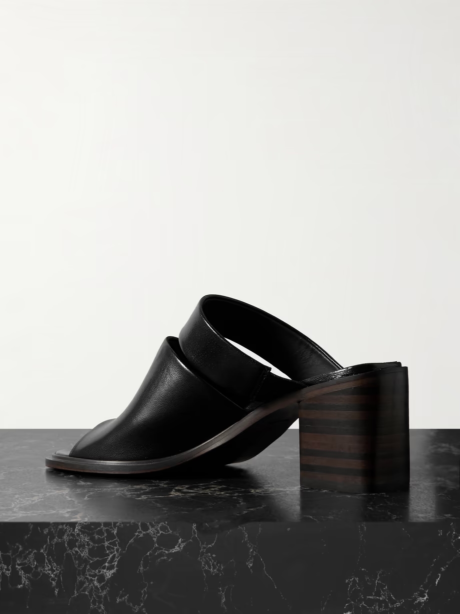 Leather mules