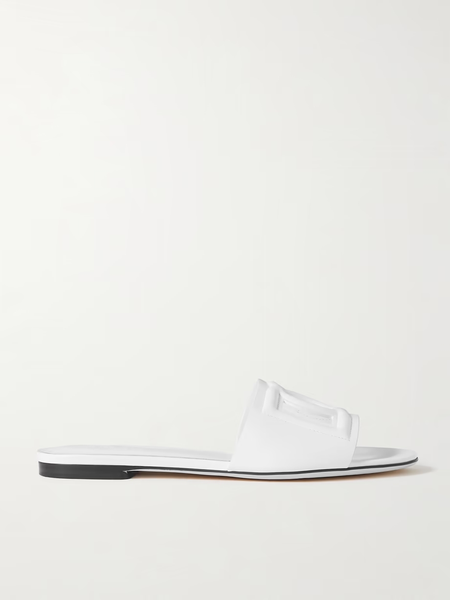 Bianca cutout leather slides