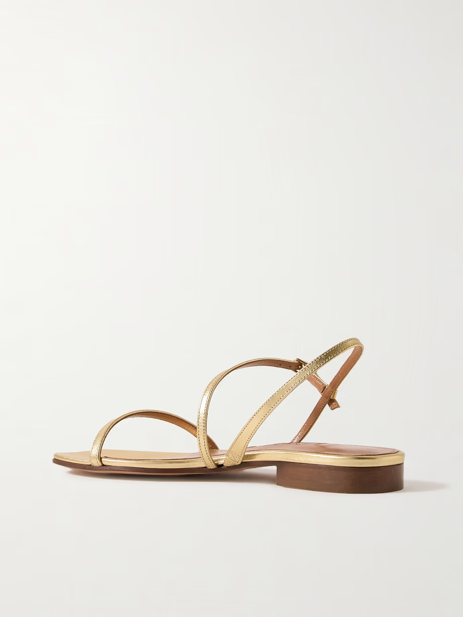 Hope metallic leather sandals