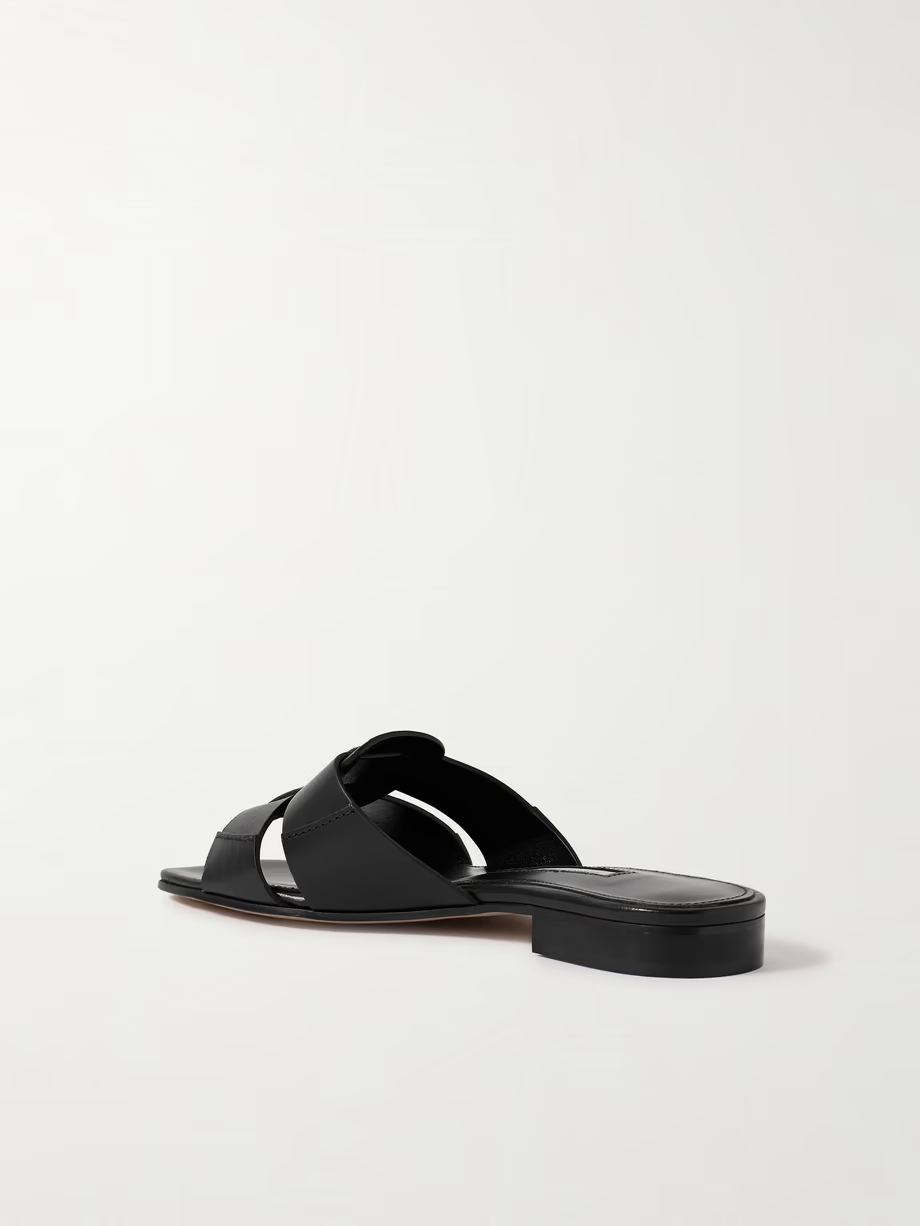 Leo leather slides